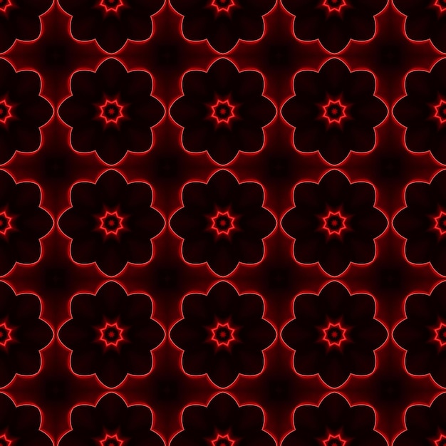 kleuren van geometrische bloemvormen patroon en achtergrond voor ontwerp