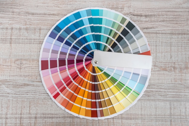 Kleurengids spectrum palet monsters, catalogus voor kleuren, meerkeuze regenboogpapier