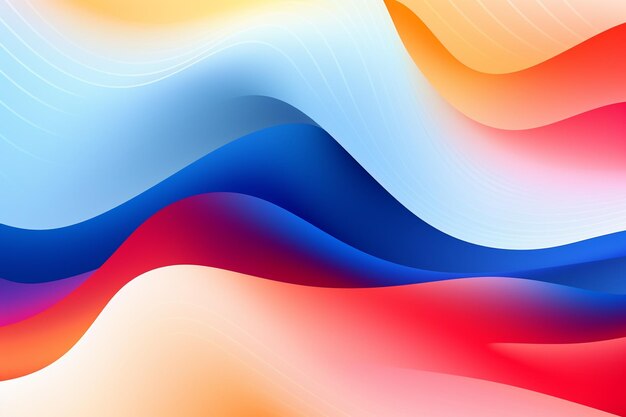 Kleurige abstracte golvende lijnen achtergrond