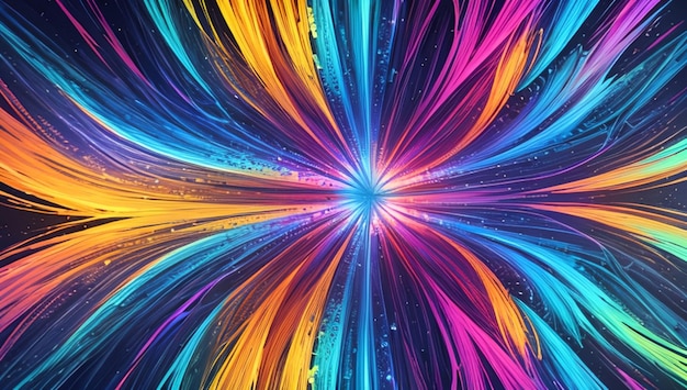 Kleurige fractalgeometrie voor desktopbehang