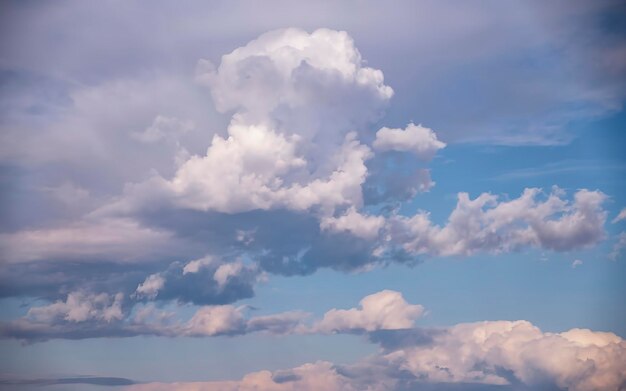 Kleurige hemel met wolken