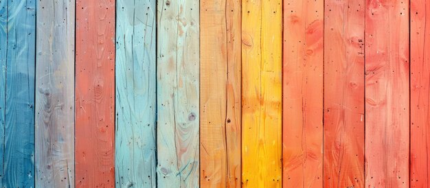 Kleurige houten achtergrond voor abstracte flatlay-fotografie