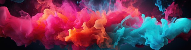 Kleurige inkt in water Abstracte achtergrond 3D-weergave