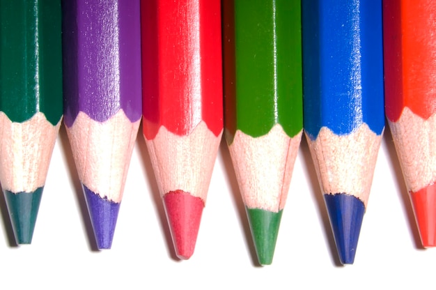 Foto kleurige potloden