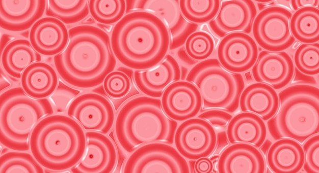 Kleurovergang koraal rode geometrische cirkel abstracte patroon achtergrond