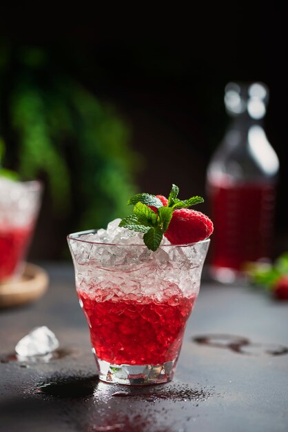 Kleurovergang rode cocktail