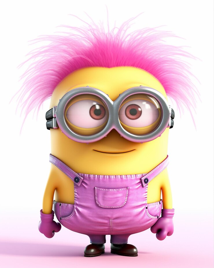 Kleurplaten van Light Pink Minions