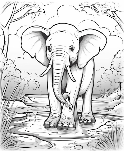 Kleurplaten van olifanten voor kinderen olifant kleurplaten voor