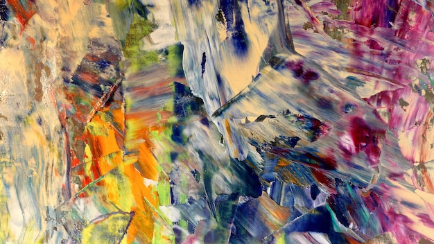 Kleurrijk abstract olieverfschilderij als achtergrond op canvas