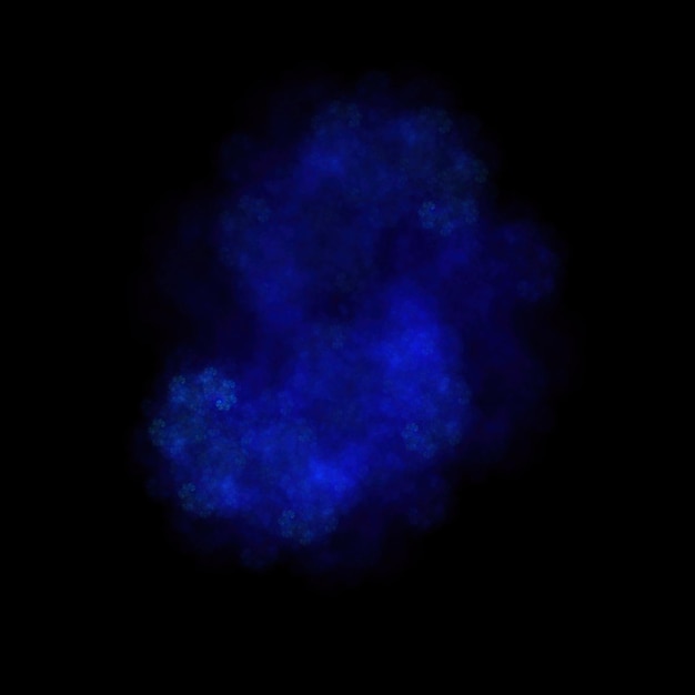 Kleurrijk fractal nevelstof op zwarte achtergrond