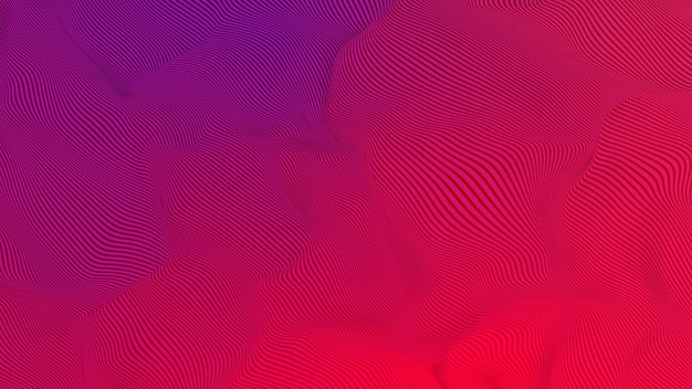 Kleurrijk gebogen lijnen golvend patroonontwerp Abstracte futuristische vectorachtergrond