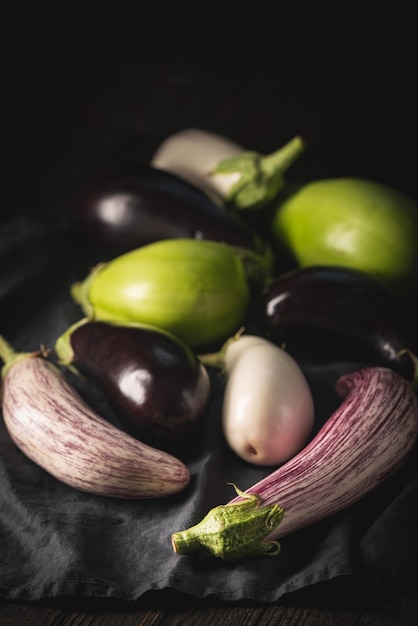 Kleurrijk gemengd van aubergine