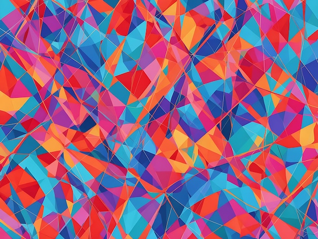 Foto kleurrijk geometrisch patroon abstracte kunst schoon