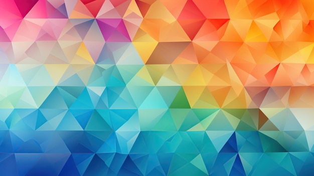 Kleurrijk geometrisch patroon van driehoeken