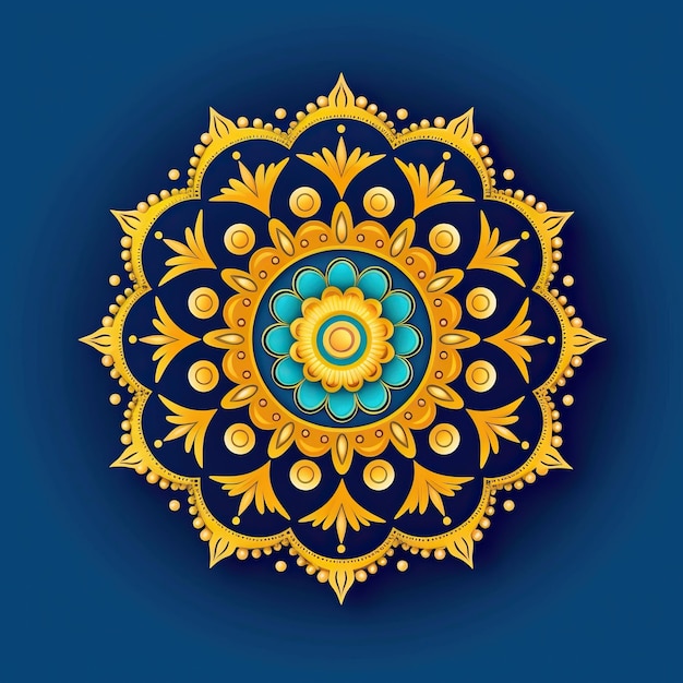 kleurrijk mandala-ontwerp met neonlicht voor uw project