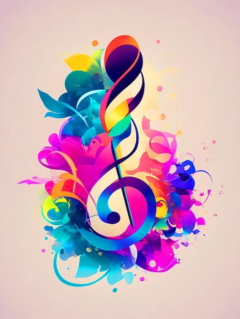 Kleurrijk muzieklogo-ontwerp downloaden