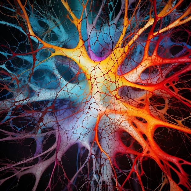 kleurrijk neuron realistisch beeld