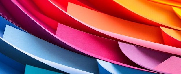 Kleurrijk papier bedekt met papieren notitie