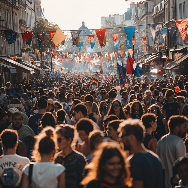 Kleurrijk straatfestival Volksfeest