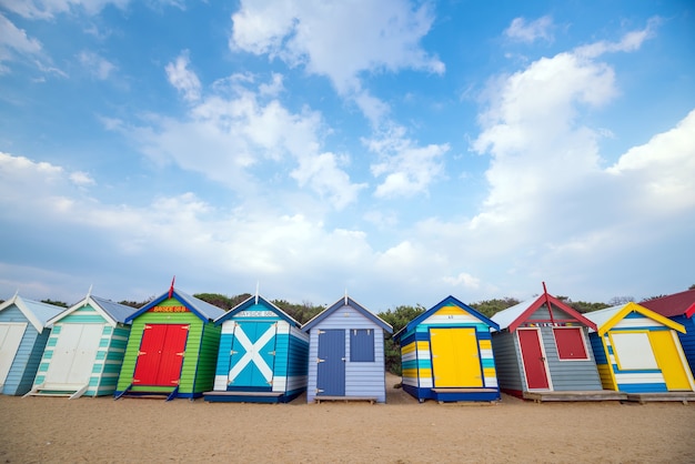 Kleurrijk strandhuis op Brighton Beach in Melbourne, Australië