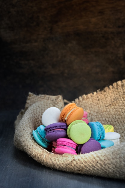 Foto kleurrijk van macarons