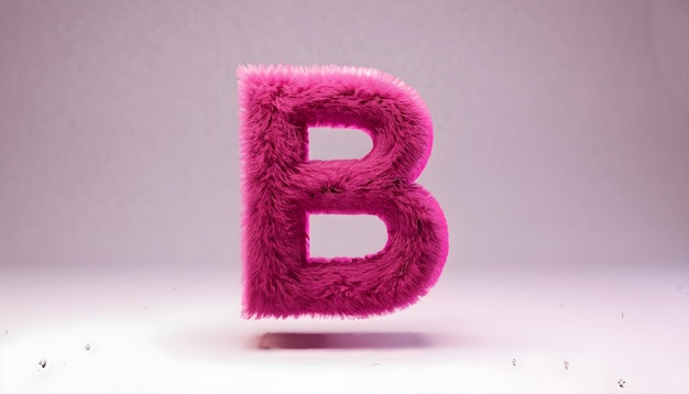 Kleurrijke 3D-letter B