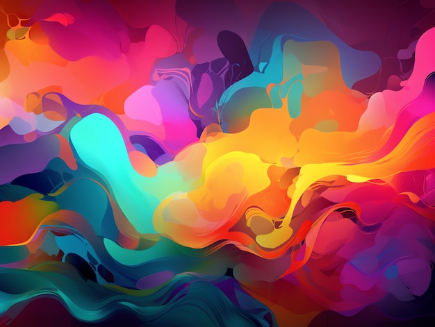 kleurrijke abstract effect achtergrond voor desktop behang