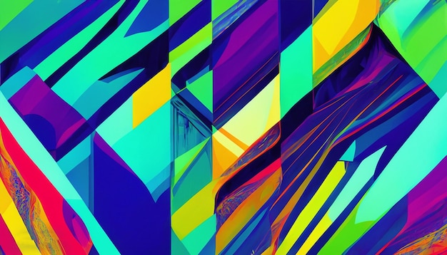 Kleurrijke abstracte achtergrond met veel verschillende gekleurde vormen