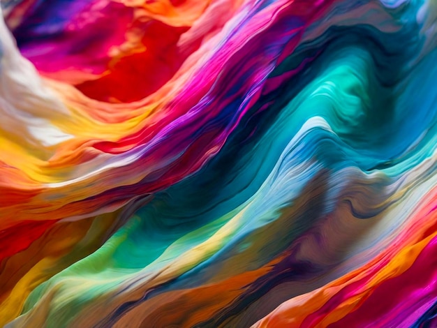 Foto kleurrijke abstracte achtergrond splash kleur schilderkunst behang stof botsing kleurrijke plooi beeld
