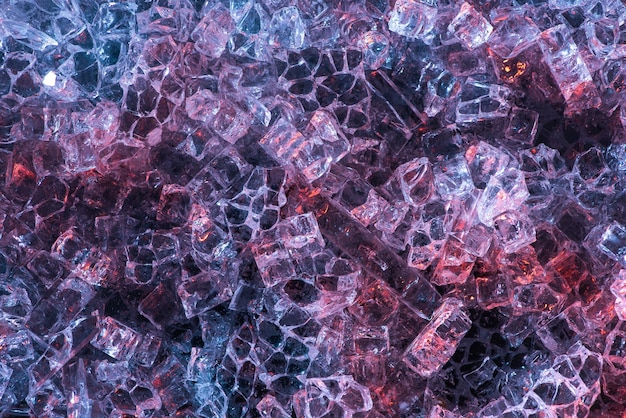 Foto kleurrijke abstracte blauw rood en paars glas getextureerde achtergrond