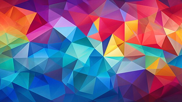kleurrijke abstracte geometrische driehoek achtergrond