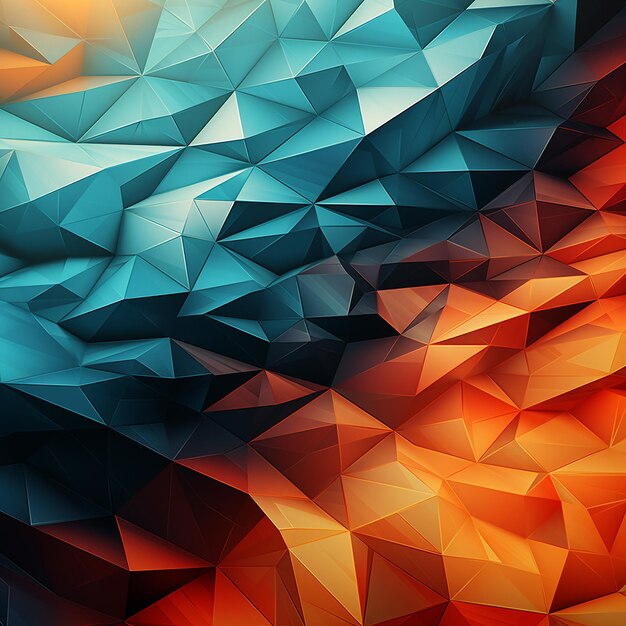 Foto kleurrijke abstracte low poly achtergrond