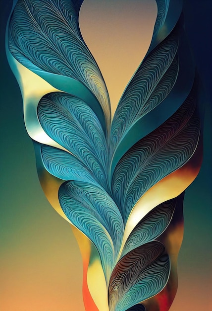 Kleurrijke abstracte patroonkunst gegenereerd door kunstmatige intelligentie