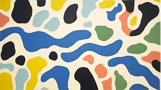 Kleurrijke abstracte schilderijen geïnspireerd door Matisse en Pop Art