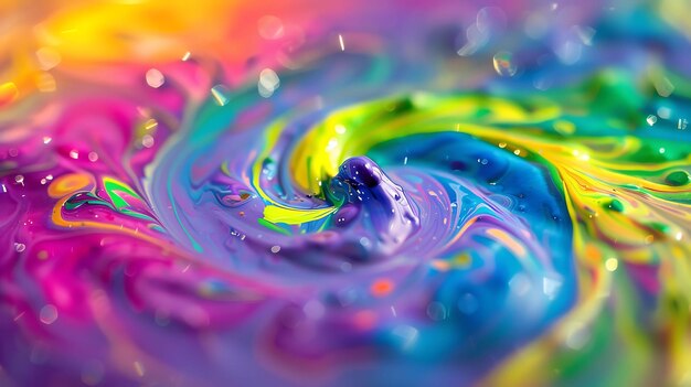 Foto kleurrijke abstracte schilderijen met levendige kleuren perfect om een vleugje energie toe te voegen aan elke kamer