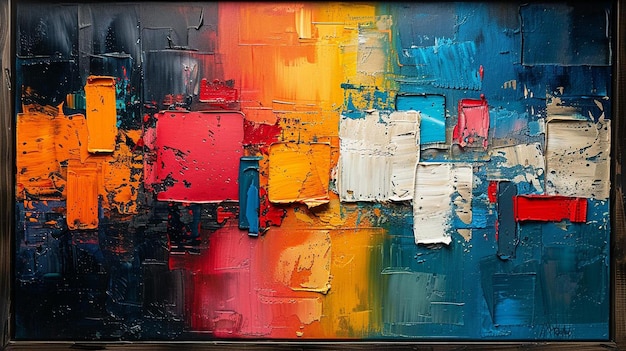kleurrijke achtergrond abstracte schilderij