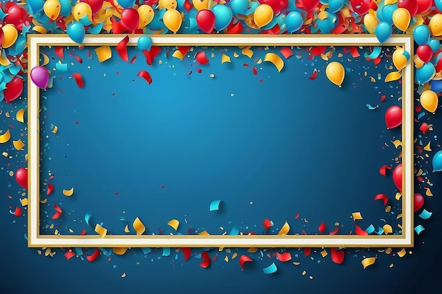 Kleurrijke achtergrond van het feest met confetti Vector