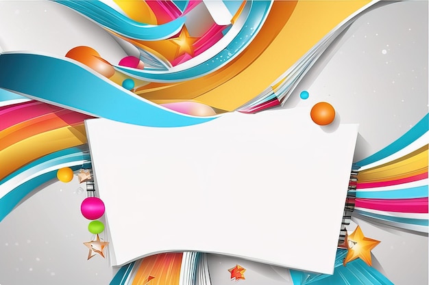 kleurrijke achtergrond van papier kleurrijke achtergrond van papier kleurrijke papieren notitie met confetti feestauto