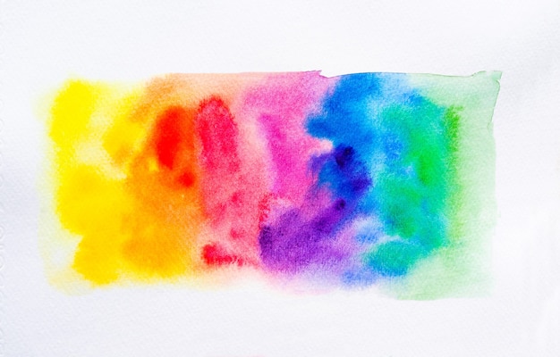 Foto kleurrijke aquarel borstel achtergrond. abstracte aquarel vlek met verf vlek voor banner, sjabloon, element voor decoratie. detailopname.