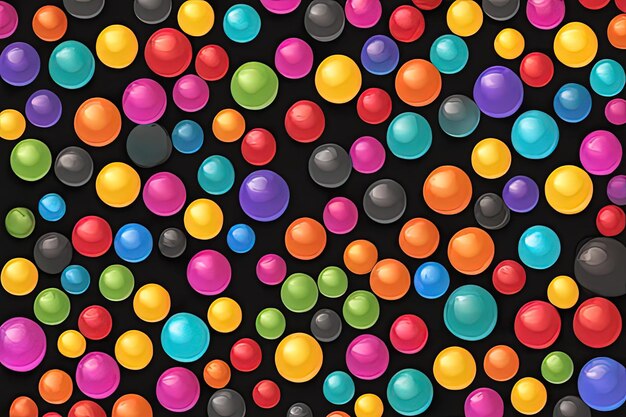 kleurrijke ballonnen op de achtergrond gekleurde ballen met een zwarte achtergrond 3 d renderkleurrijke ballon