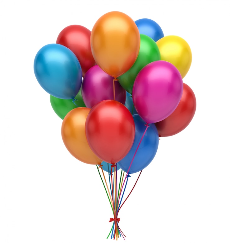 Foto kleurrijke ballonnen