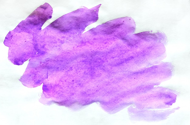 Kleurrijke blauwe violette roze waterverfachtergrond. Aquarelle heldere kleurenillustratie