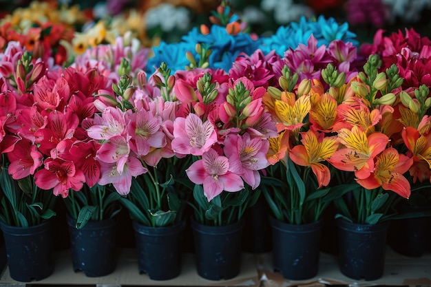 kleurrijke bloemen achtergrond professionele fotografie