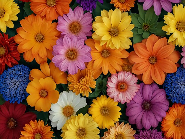 Foto kleurrijke bloemen