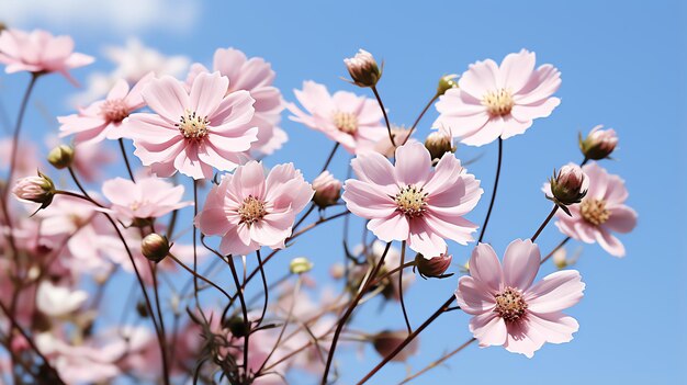 Foto kleurrijke bloemenveld