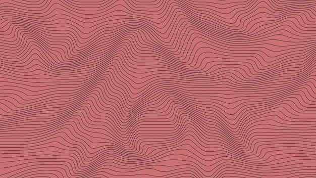 Kleurrijke bochtige geometrische lijnen golfpatroon textuur op kleurrijke achtergrond