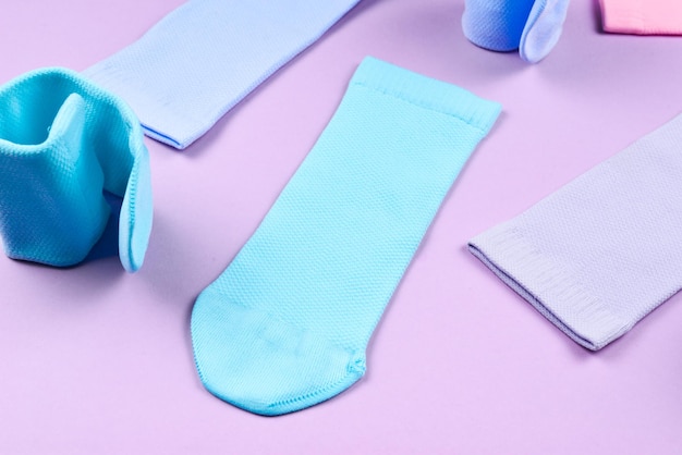Kleurrijke collectie katoenen sokken