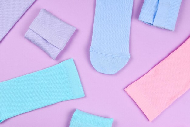 Kleurrijke collectie katoenen sokken