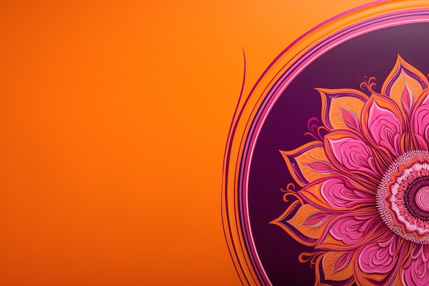 kleurrijke Diwali mandala rangoli vector illustratie achtergrond