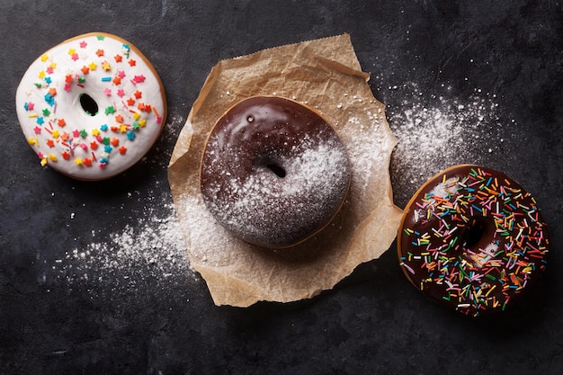 Kleurrijke donuts illustratie